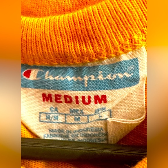 Champions M yellow long sleeve t shit - Picture 2 of 3